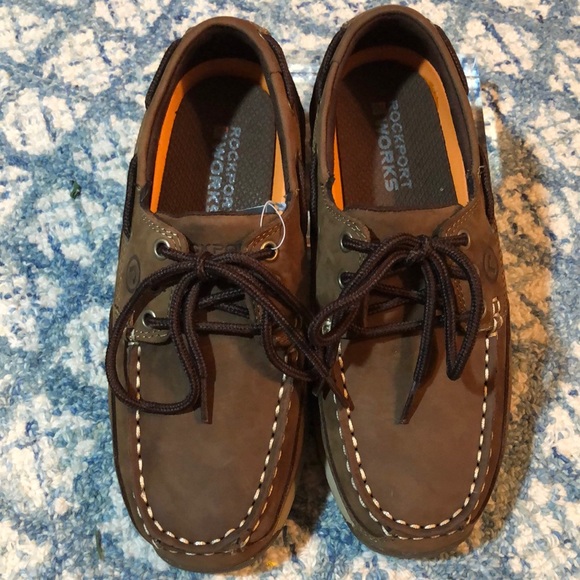 Rockport Works Sailing Club Steel Toe Boat Shoes - Picture 3 of 9
